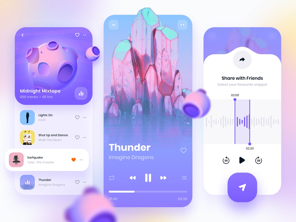 Music Player UI Design